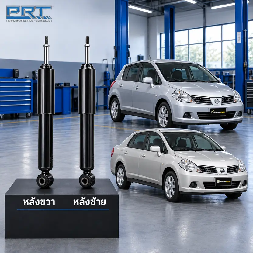 โช้คอัพ PRT STD — Tiida 1.6/1.8 (C11) (SC11) ปี 2006–2012