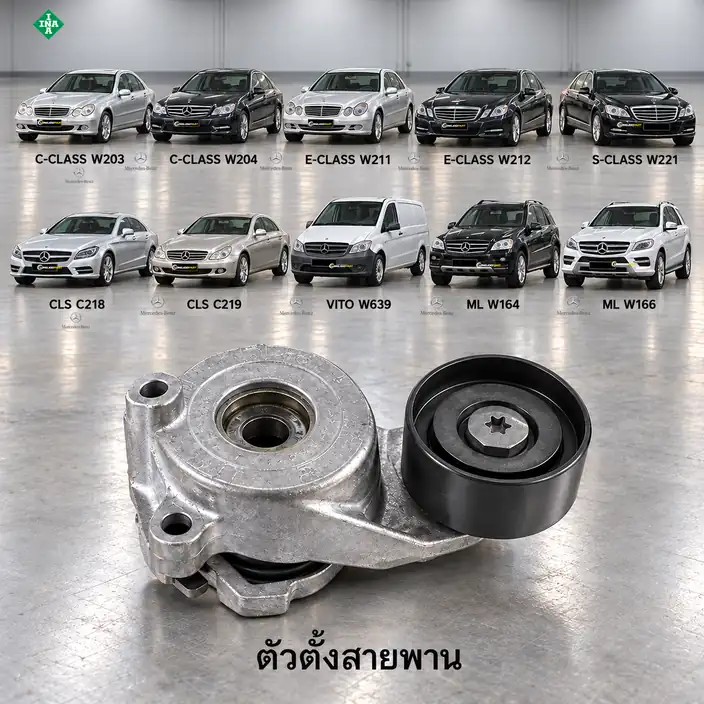 ตัวตั้งสายพาน INA 534 0183 10 — ชุดตั้งสายพาน OM642 W203-4 W211-2 W221 C218-9 W639 W164-6