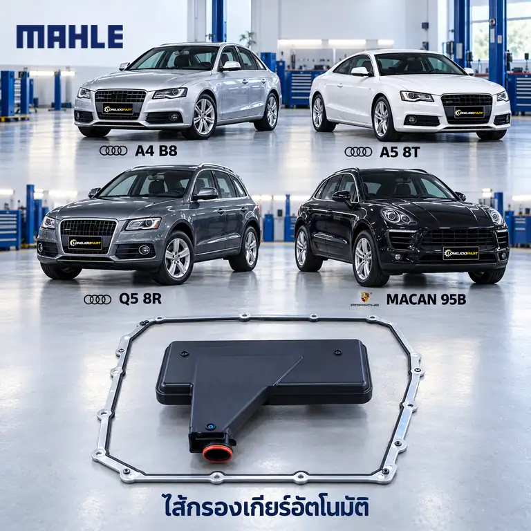 ไส้กรองเกียร์อัตโนมัติ MAHLE รหัส HX 185D — 7-DSG ในเกียร ์/ A4 A5 Q5, Macan (95B)