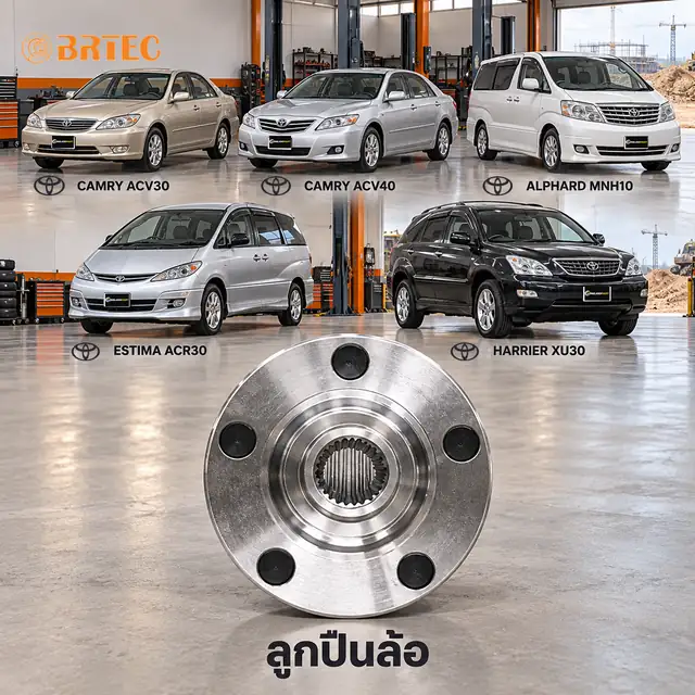 ลูกปืนล้อ BRTEC รหัส 973326 — เสื้อดมุ ล้อหน้า Camry ACV30-40, Alphard AH10, Estima, Harrier ACU30