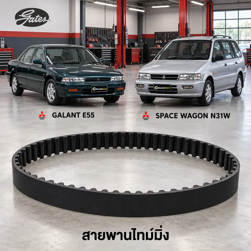 สายพานไทม์มิ่ง GATES T1212 — 4G93 Galant 1.8, Space Wagon N31W