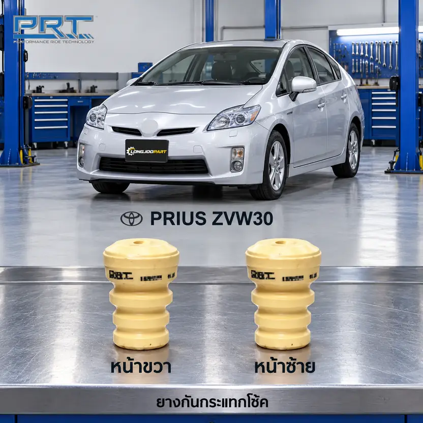 ชุดกันกระแทกและกันฝุ่นโช้ค PRT รหัส 625-0059 — กัน กระแทก หน้า TOY Prius 1.8 ZVW30 ปี 2009