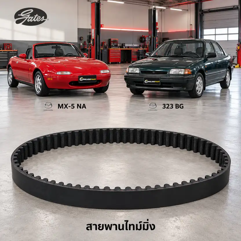 สายพานไทม์มิ่ง GATES T1218 — BP B5-B6 DOHC Miata, Familia, MX-5