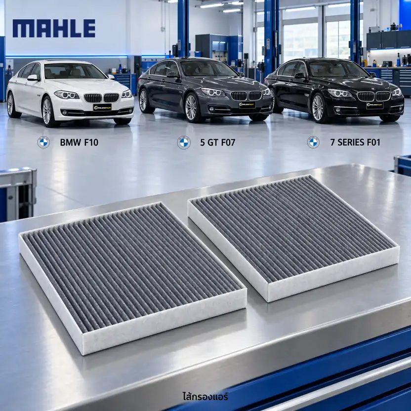 ไส้กรองแอร์ MAHLE รหัส LAK 467-S P — 5 (F10 F07), 7 (F01 F02) 2ชิ้นในเซท็