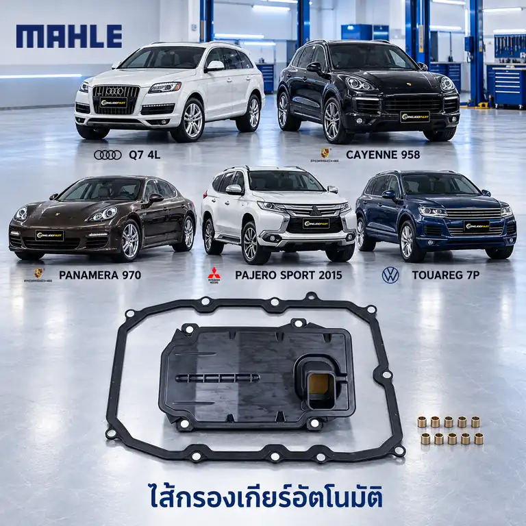 ไส้กรองเกียร์อัตโนมัติ MAHLE รหัส HX 187 KIT — 8-speed / Q7, Cayenne (92A) Panamera (970), Pajero Sport ปี 2015, Touareg / กรองเกียร ์8-speed / Q7, Cayenne (92A) P