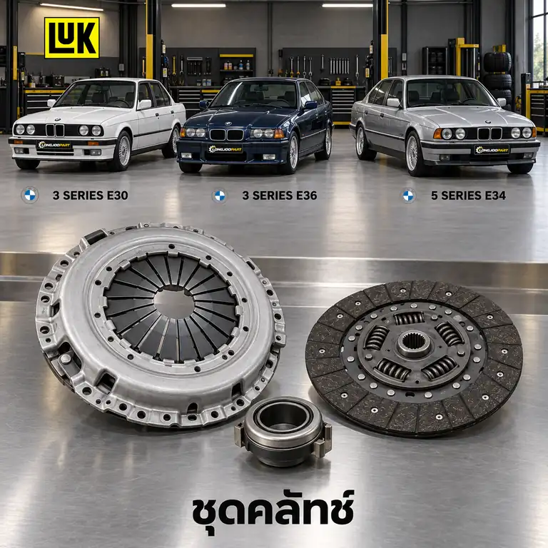 ชุดคลัทช์ LUK 622 0662 00 — ชุดคลัทช์+ลูกปืน M40 E30 E36 E34