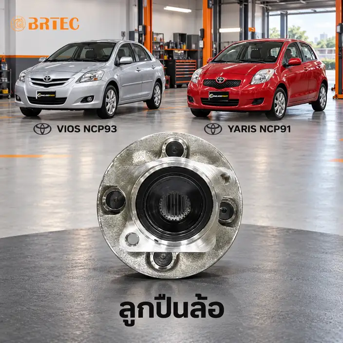 ลูกปืนล้อ BRTEC รหัส 995325 — ดมุ +ลูกปืนล้อหลงั Vios Y08 NCP93, Yaris Y07 No ABS