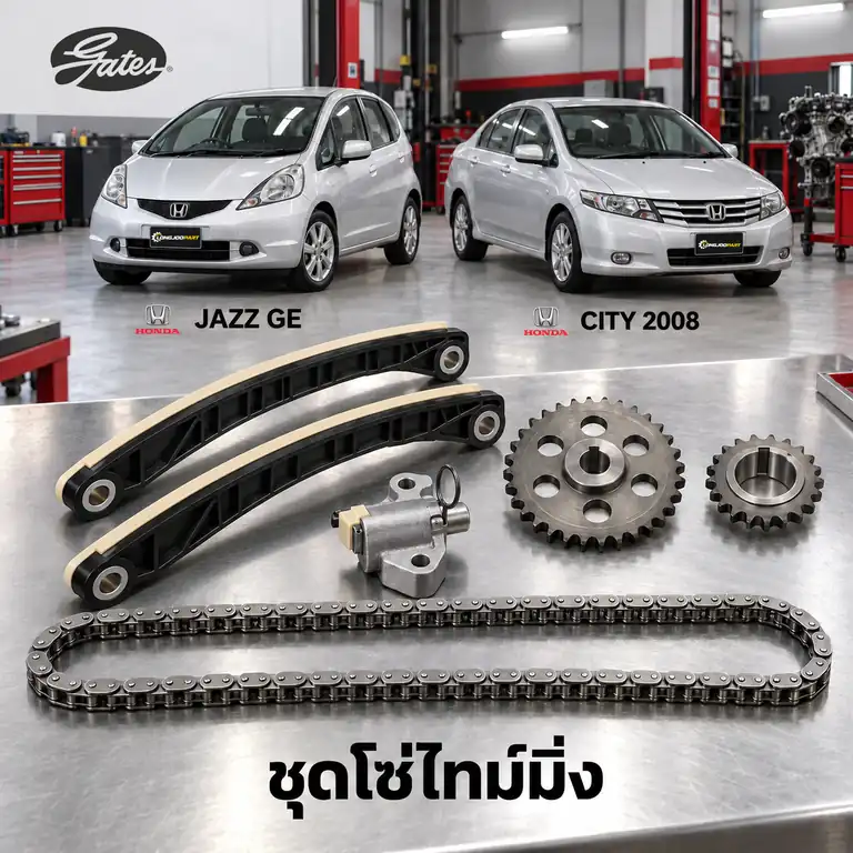 ชุดโซ่ไทม์มิ่ง GATES KC02SA132-06 — ชุดโซ่ไทม์มิ่ง+เฟือง L15A7 Jazz GE GK, City ปี 2009
