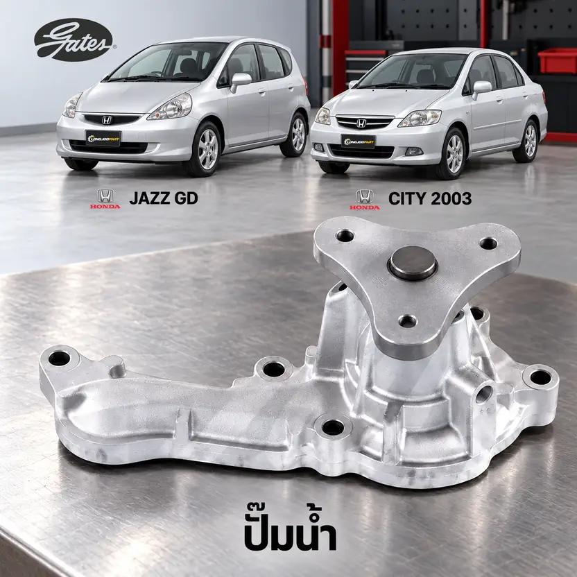 ปั๊มน้ำ GATES GWP-0031 — ปั๊มน้ำ L15A1 Jazz GD, City 1.5 ปี 2003