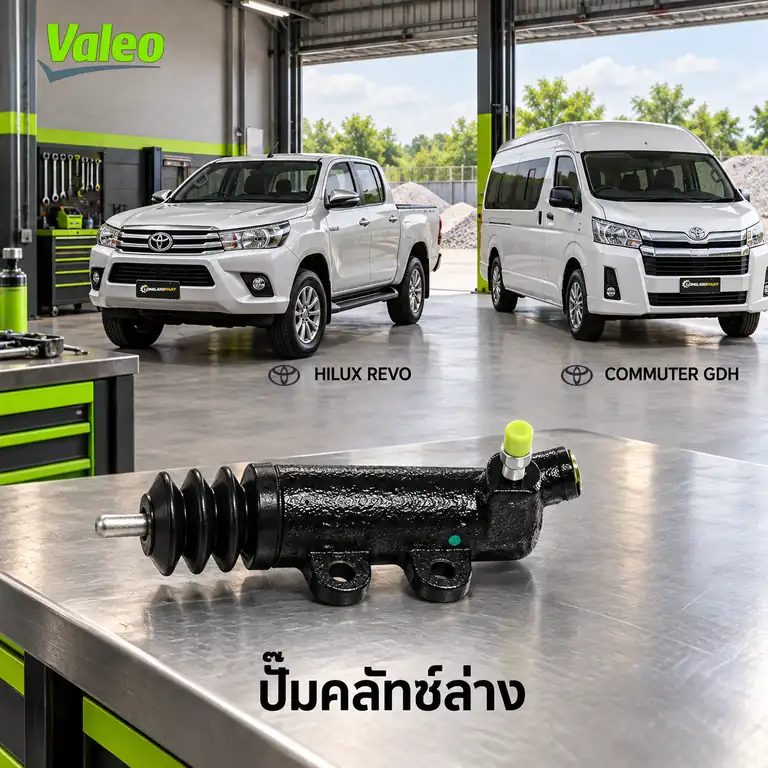 ปั๊มคลัทช์ล่าง VALEO 126948 — แม่ปั๊มคลัทช์ล่าง 1-2GD Revo 6MT GUN12#, Commuter GDH 7/8