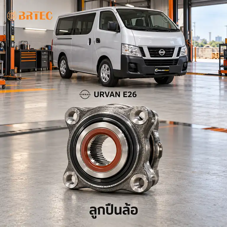 ลูกปืนล้อ BRTEC รหัส 982211 — ดมุ +ลูกปืนล้อหน้า Urvan E26 Y13