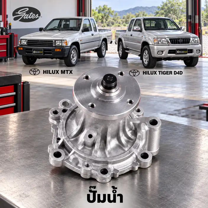 ปั๊มน้ำ GATES GWP-0003 — ปั๊มน้ำ 2LII Mighty X LN90, 3L, 5L LN150-167