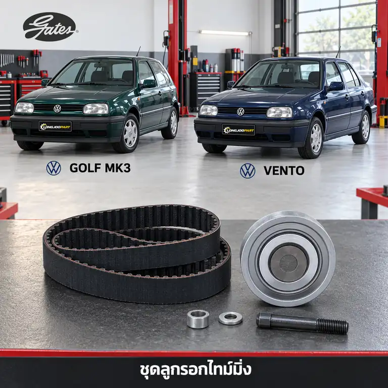 ชุดลูกรอกไทม์มิ่ง GATES K015016 — ชุดลูกรอกไทม์มิ่ง Golf 1.8GL 8V ปี 1992, Vento