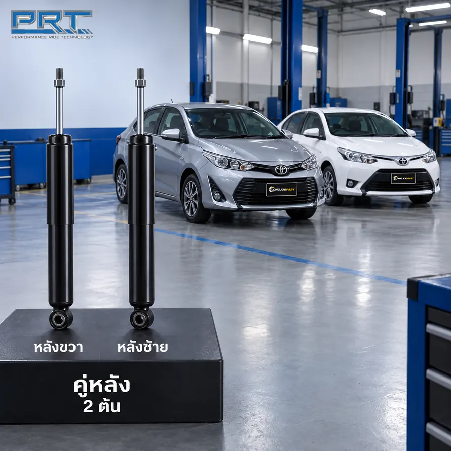 โช้คอัพ PRT STD — Yaris 1.2 (NSP152) ปี 2013– / Vios (NCP150) ปี 2013–