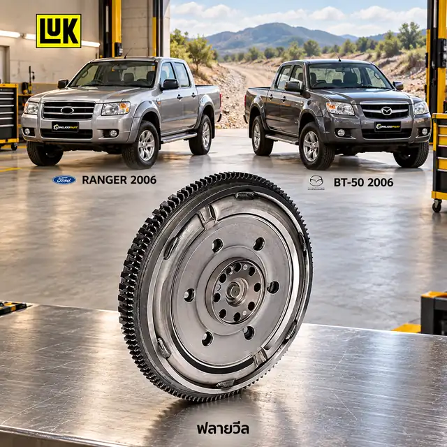 ฟลายวีล LUK 415 0410 10 — DMF ฟลายวีลสองชั้น BT50 (J97), Ranger 2.5/3.0 WLC 2.5, WEC 3.0