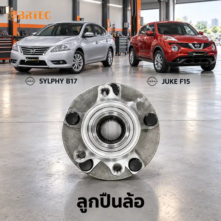 ลูกปืนล้อ BRTEC รหัส 993306A — ดมุ +ลูกปืนล้อหน้า ABS Sylphy B17 Y12, Juke F15 Y10