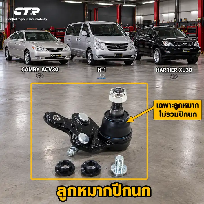 ลูกหมาก CTR รหัส CB0402R — ล่าง หน้า R