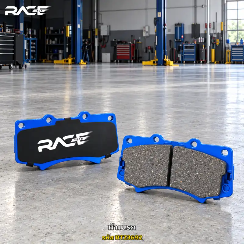ผ้าเบรก RACETECH PORSCHE สำหรับคาลิเปอร์ 17Z RT1677/RT23692 เกรด GG