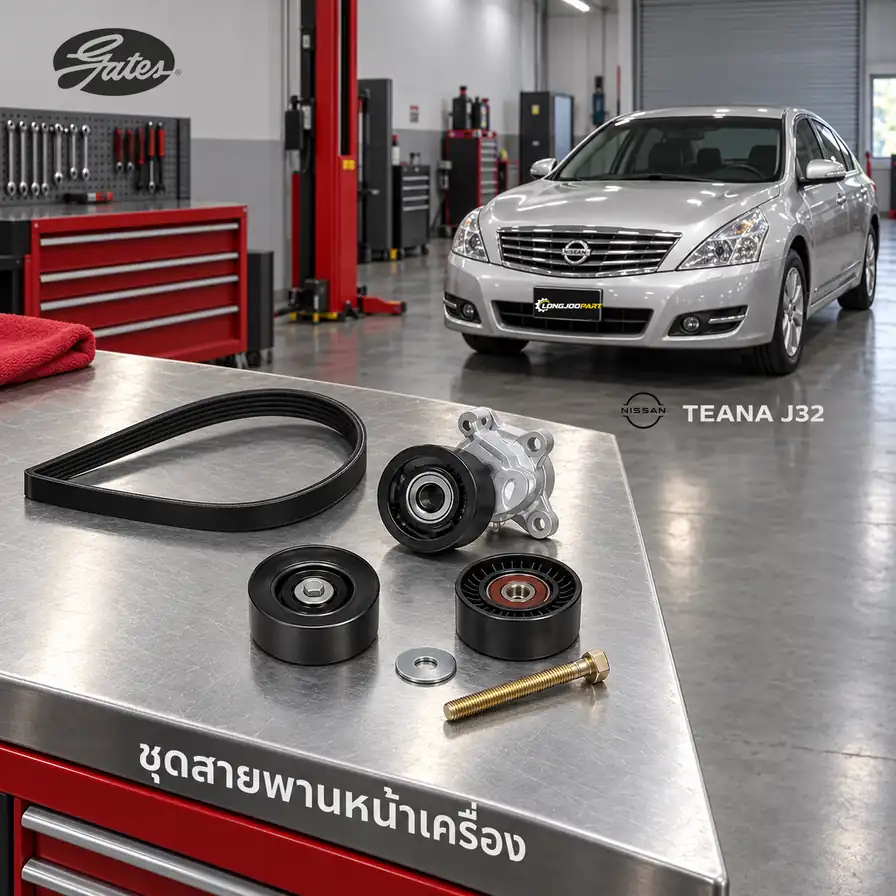 ชุดสายพานหน้าเครื่อง GATES ACK-7PK1700-K1 — ชุด 7PK1700 VQ25 Teana 2.5 J32 ปี 2008