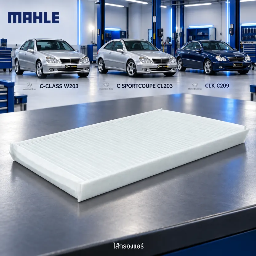 ไส้กรองแอร์ MAHLE รหัส LA 129-1 — W203 C203 A/C209 right-hand