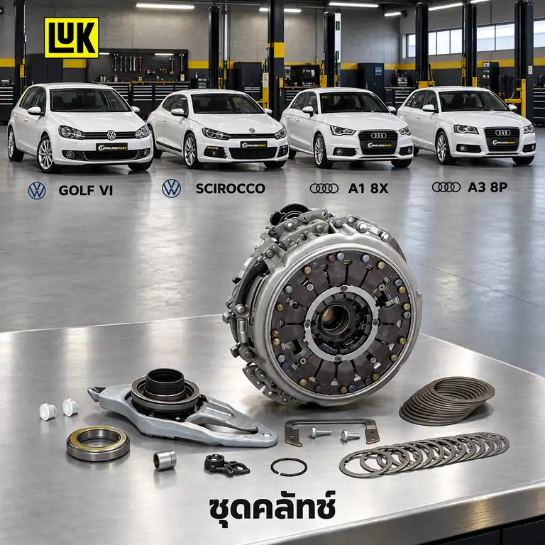 ชุดคลัทช์ LUK 602 0001 00 — ชุดคลัทช์ 2CT Golf VI 1.4TSI, Scirocco , A1 A3