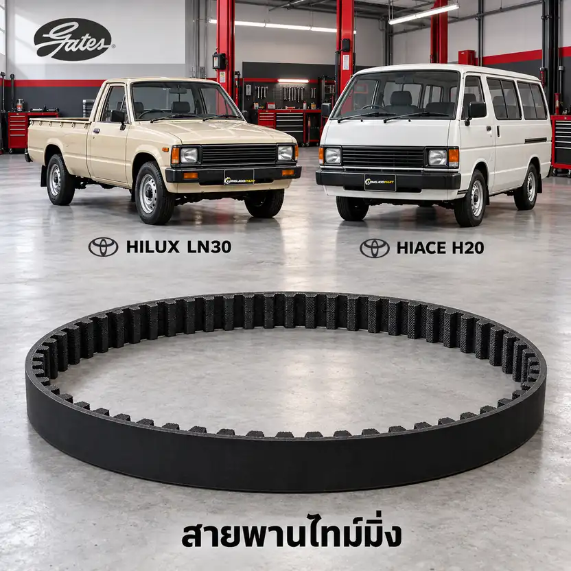 สายพานไทม์มิ่ง GATES T079 — L Hilux LN30, Hiace 2.2