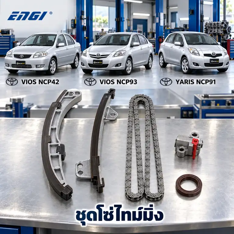 ชุดโซ่ไทม์มิ่ง ENGI ECK-TY015N — ชุดโซ่ไทม์มิ่ง 1NZ Vios NCP42 NCP91-93, Yaris