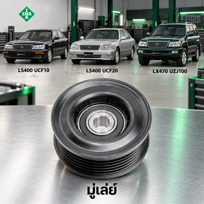 มู่เล่ย์ INA 532 0380 20 — มู่เลย์ 6ร่อง 2UZ Prado 4.7, 1UZ LS400 LX470