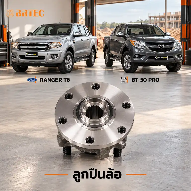 ลูกปืนล้อ BRTEC รหัส 970051 — เสื้อดมุ ล้อหน้า Ranger T6 BT50 Pro 4x4 Y12