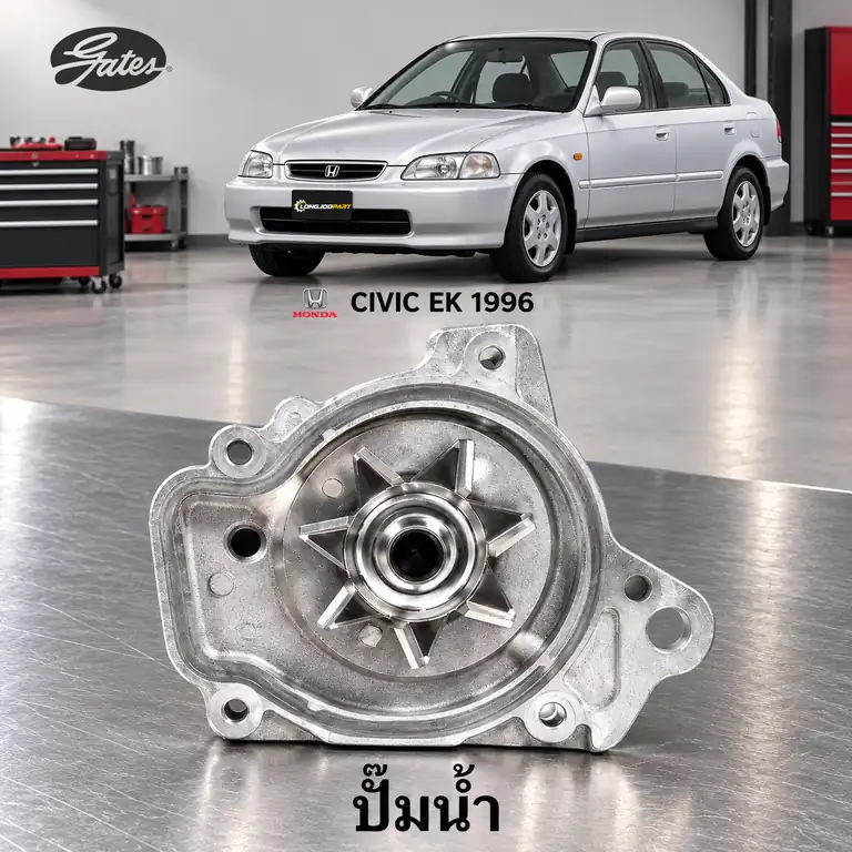 ปั๊มน้ำ GATES GWP-0340 — ปั๊มน้ำ D16Y D16A Civic 1.6 V-Tec ปี 1996